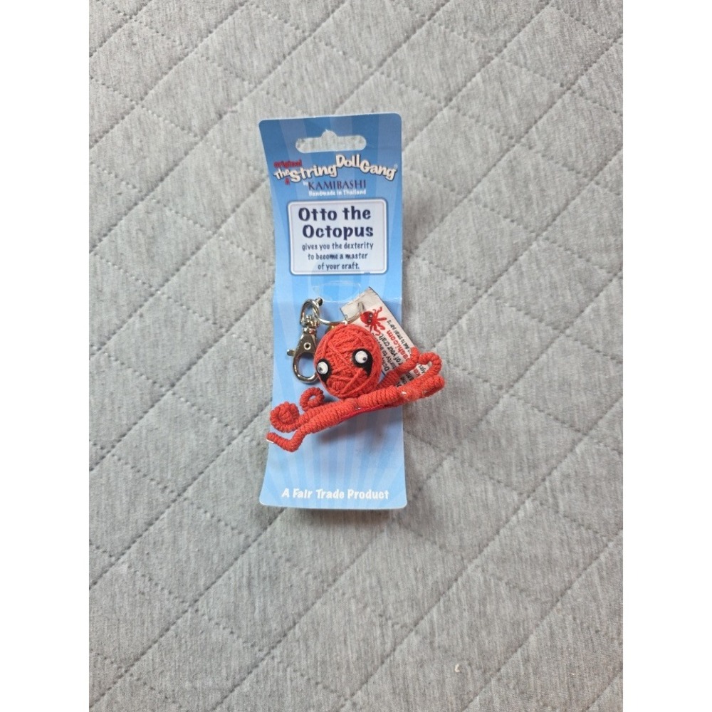 Kamibashi Otto the Octopus Keychain Red String Doll Gang New